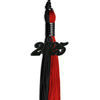 Black/Red Graduation Tassel with Black Bling Charm by Wholesale Grad Supply