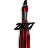 Black/Red Mixed Color Graduation Tassel with Black Bling Charm by Wholesale Grad Supply