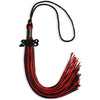 Black/Red Mixed Color Graduation Tassel with Black Bling Charm by Wholesale Grad Supply