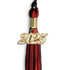 Black/Red Mixed Color Graduation Tassel with Gold Bling Charm by Wholesale Grad Supply