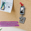 Black/Red Tassel with Photo Frame Charm and Bling Charm by Wholesale Grad Supply