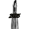 Black/White Mixed Color Graduation Tassel with Black Bling Charm by Wholesale Grad Supply