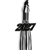Black/White Mixed Color Graduation Tassel with Black Bling Charm by Wholesale Grad Supply