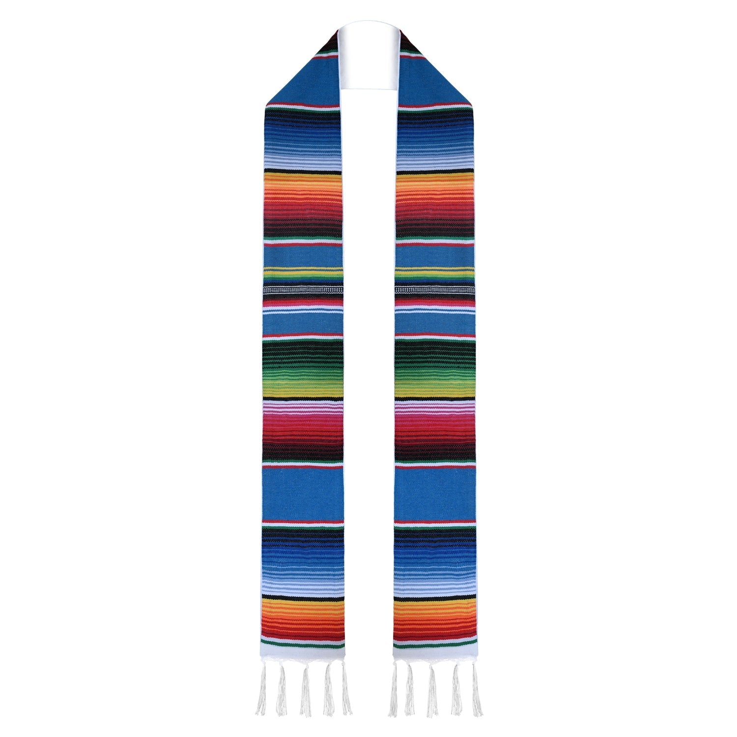 Blue Mexican Hispanic Serape Graduation Stole by Wholesale Grad Supply