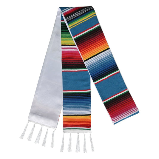 Blue Mexican Hispanic Serape Graduation Stole by Wholesale Grad Supply