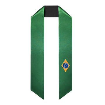 Brazil International Graduation Stole/Sash Study Abroad Graduate by Wholesale Grad Supply