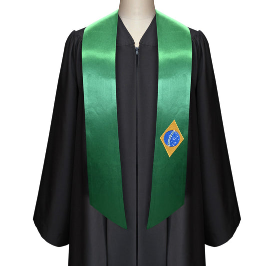 Brazil International Graduation Stole/Sash Study Abroad Graduate by Wholesale Grad Supply