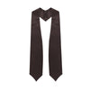 Brown Graduation Stole by Wholesale Grad Supply