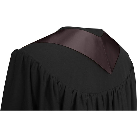 Brown Graduation Stole by Wholesale Grad Supply