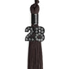 Brown Graduation Tassel with Black Bling Charm by Wholesale Grad Supply