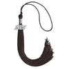 Brown Graduation Tassel with Silver Bling Charm by Wholesale Grad Supply