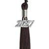 Brown Graduation Tassel with Silver Bling Charm by Wholesale Grad Supply