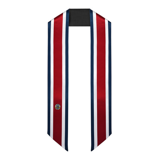 Costa Rica International Graduation Stole/Sash Study Abroad Graduate by Wholesale Grad Supply