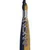 Dark Navy Blue/Antique Gold Graduation Tassel with Silver Stacked Date Drop by Wholesale Grad Supply