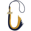 Dark Navy Blue/Bright Gold Graduation Tassel with Gold Bling Charm by Wholesale Grad Supply