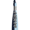 Dark Navy Blue/Light Blue Graduation Tassel with Silver Stacked Date Drop by Wholesale Grad Supply