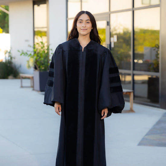 Deluxe Doctoral Graduation Gown by Wholesale Grad Supply