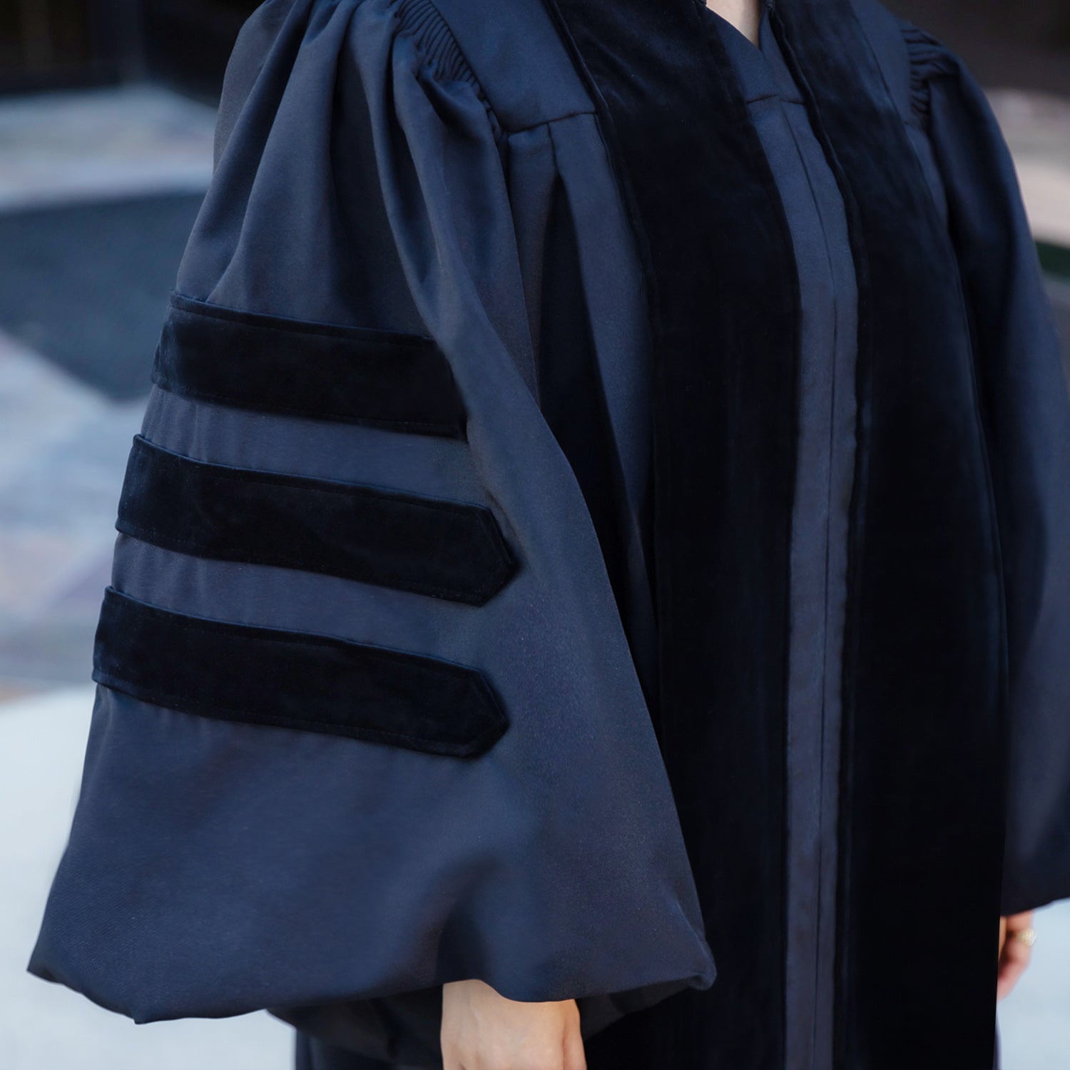 Deluxe Doctoral Graduation Gown by Wholesale Grad Supply