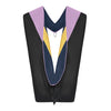 Doctoral Hood For Dentistry - Lilac/Navy Blue/Gold by Wholesale Grad Supply