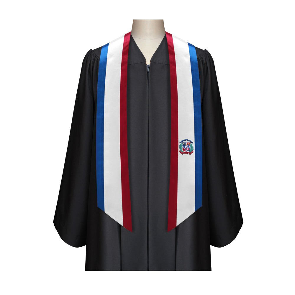 Dominican Republic International Graduation Stole/Sash Study Abroad Graduate by Wholesale Grad Supply