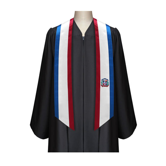 Dominican Republic International Graduation Stole/Sash Study Abroad Graduate by Wholesale Grad Supply