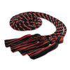 Double Graduation Honor Cord Black/Red by Wholesale Grad Supply