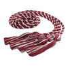 Double Graduation Honor Cord Cardinal/White by Wholesale Grad Supply