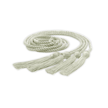 Double Graduation Honor Cord Cream by Wholesale Grad Supply