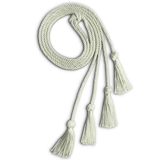Double Graduation Honor Cord Cream by Wholesale Grad Supply