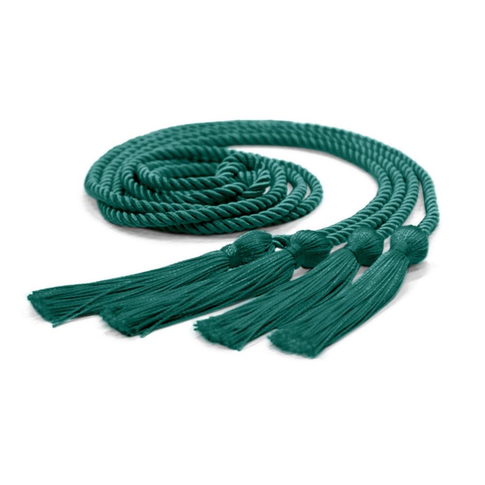 Double Graduation Honor Cord Emerald Green by Wholesale Grad Supply