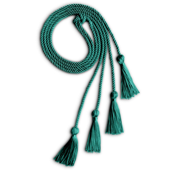 Double Graduation Honor Cord Emerald Green by Wholesale Grad Supply