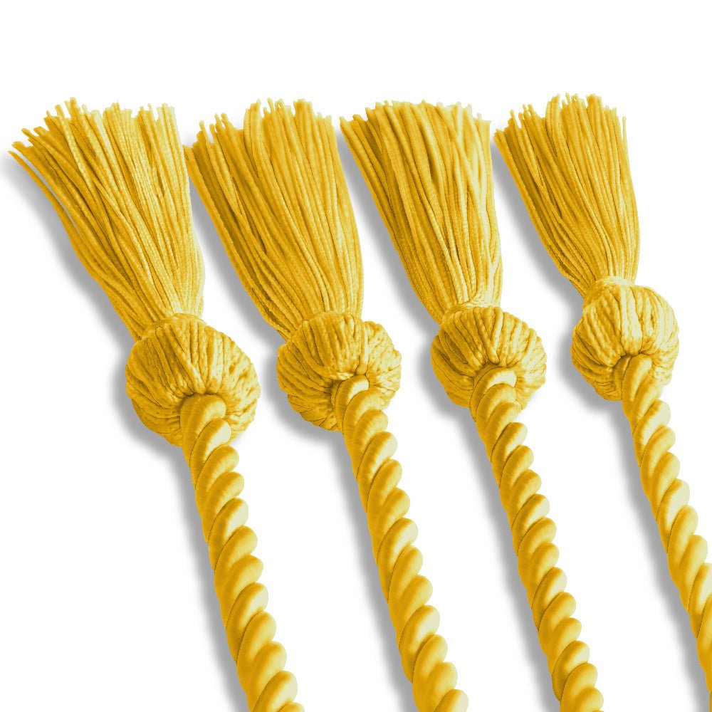 Double Graduation Honor Cord Gold by Wholesale Grad Supply