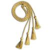 Double Graduation Honor Cord Gold/White by Wholesale Grad Supply