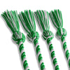 Double Graduation Honor Cord Green/White by Wholesale Grad Supply