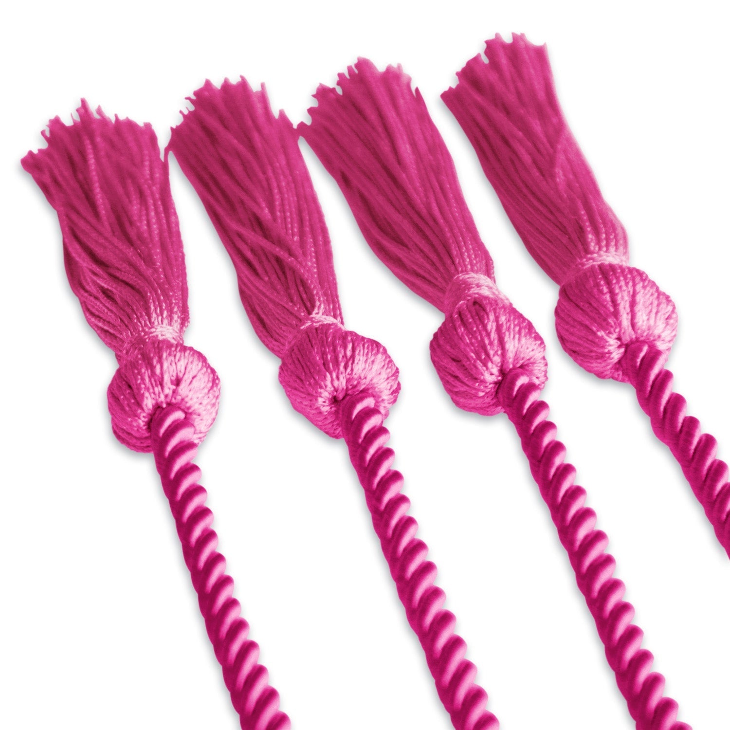 Double Graduation Honor Cord Hot Pink by Wholesale Grad Supply