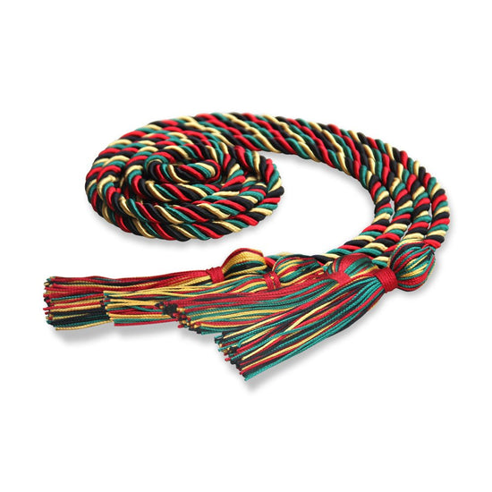 Double Graduation Honor Cord Kente by Wholesale Grad Supply