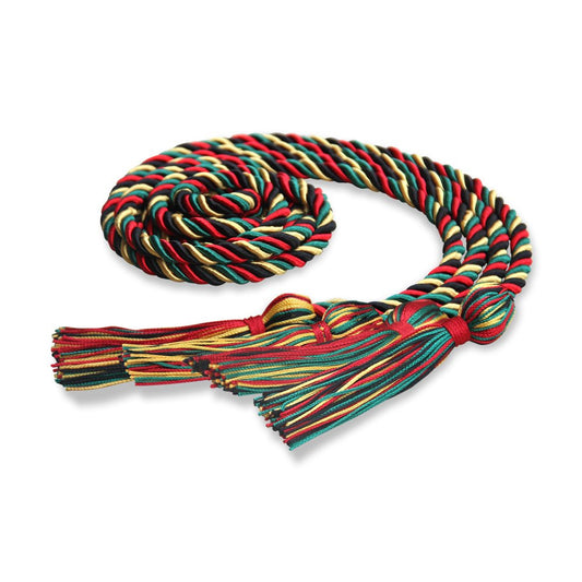 Double Graduation Honor Cord Kente by Wholesale Grad Supply