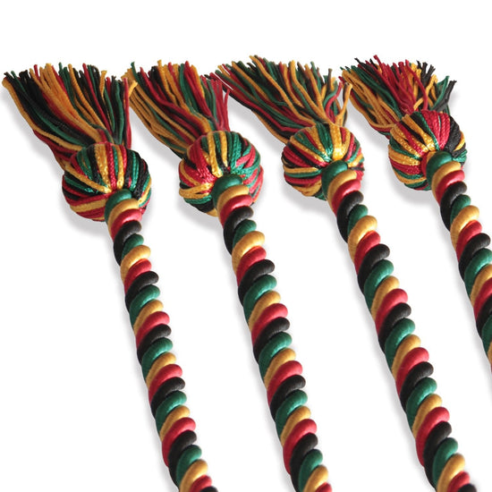 Double Graduation Honor Cord Kente by Wholesale Grad Supply