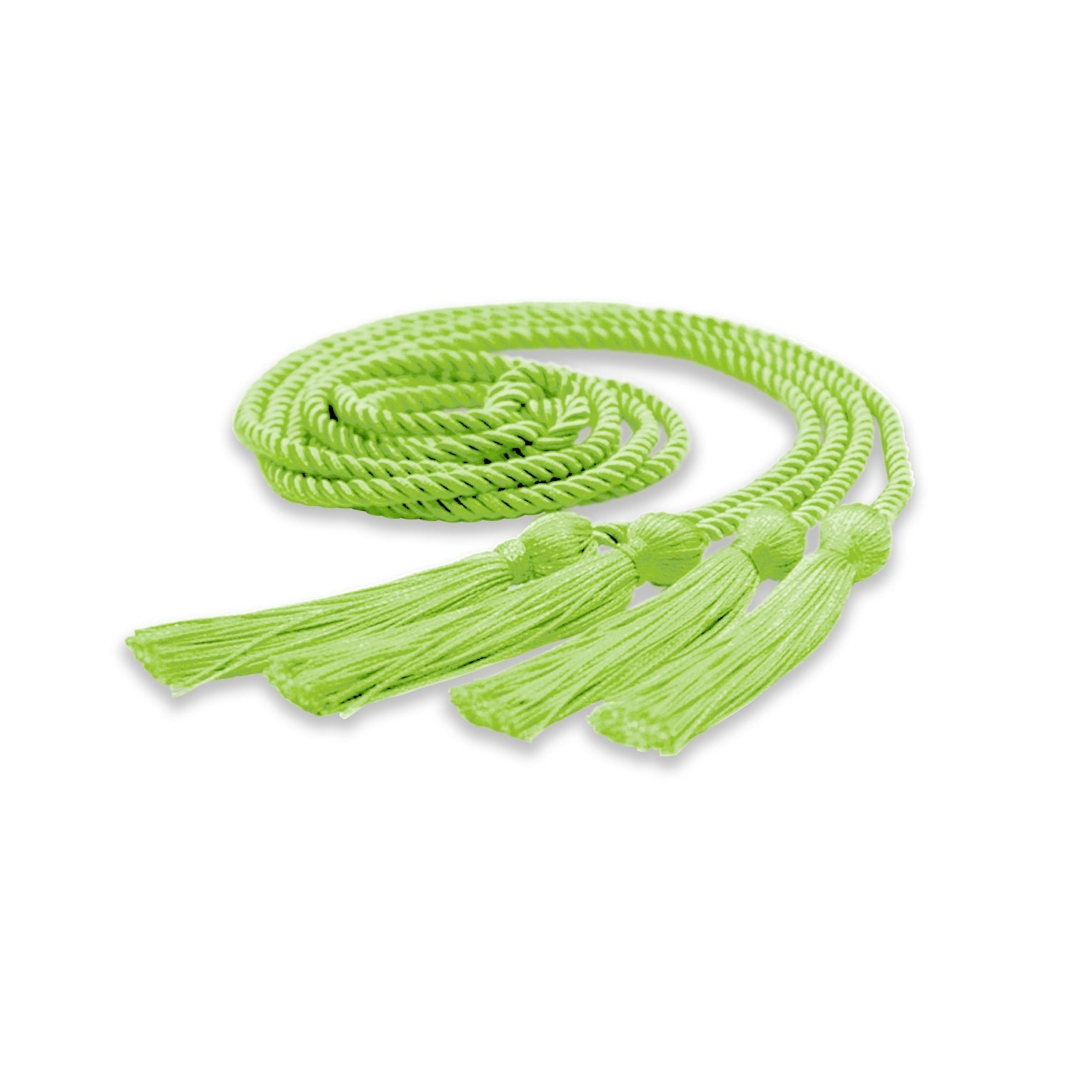 Double Graduation Honor Cord Lime Green by Wholesale Grad Supply