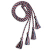 Double Graduation Honor Cord Navy Blue/Red/White by Wholesale Grad Supply