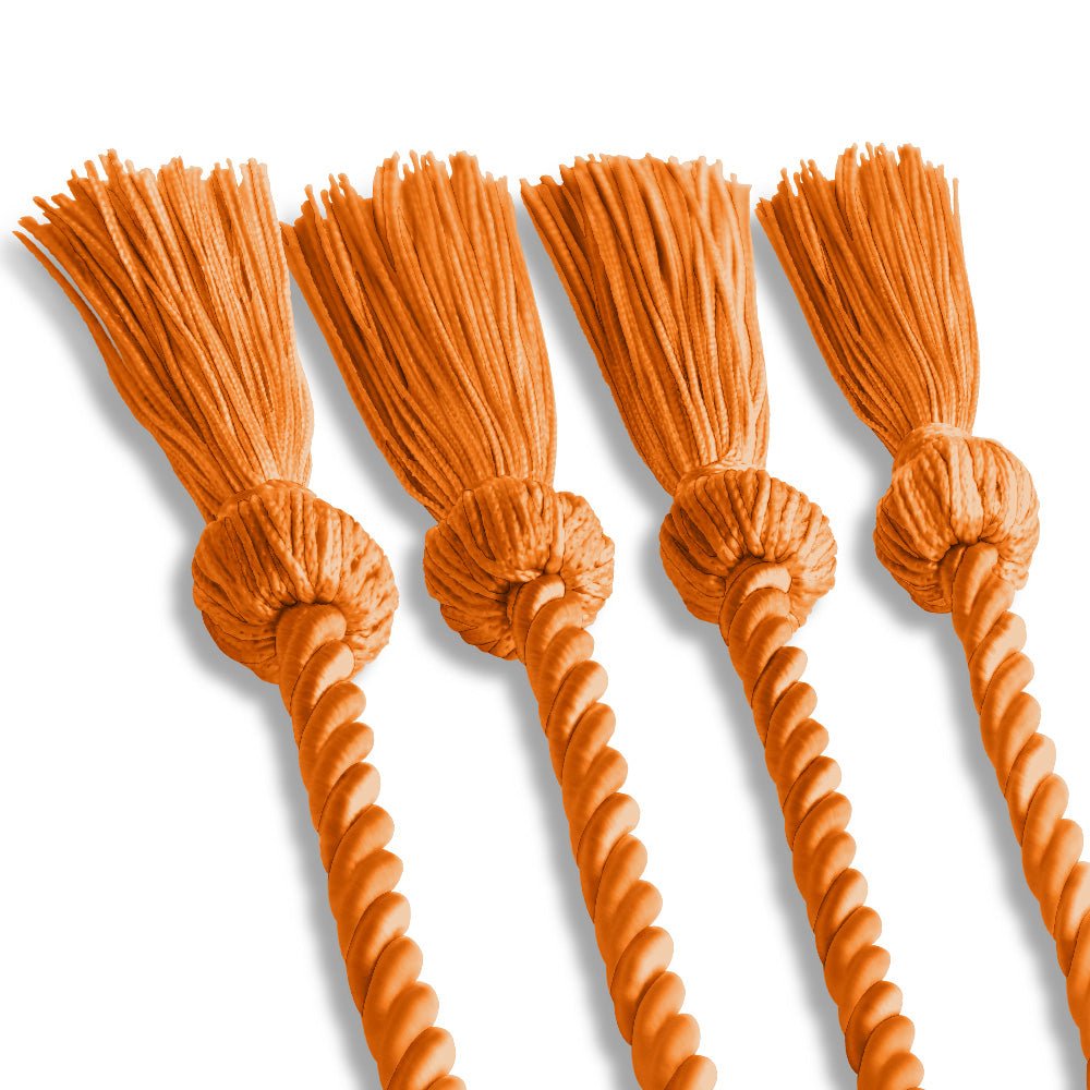 Double Graduation Honor Cord Orange by Wholesale Grad Supply