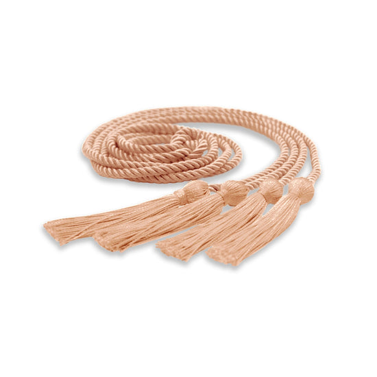 Double Graduation Honor Cord Peach by Wholesale Grad Supply
