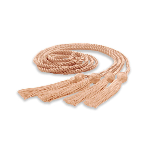 Double Graduation Honor Cord Peach by Wholesale Grad Supply
