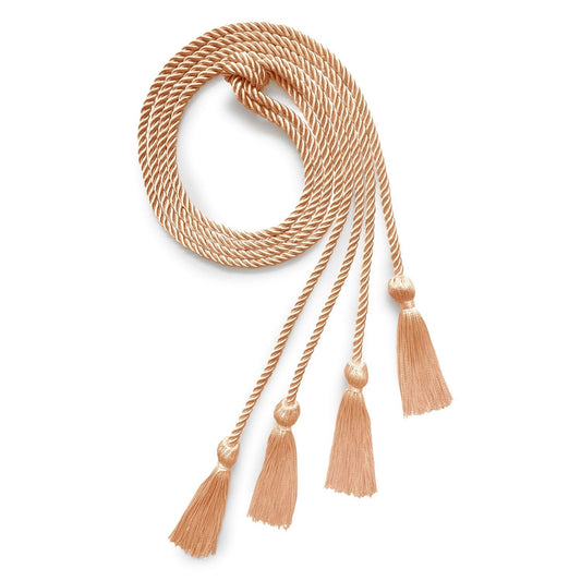 Double Graduation Honor Cord Peach by Wholesale Grad Supply