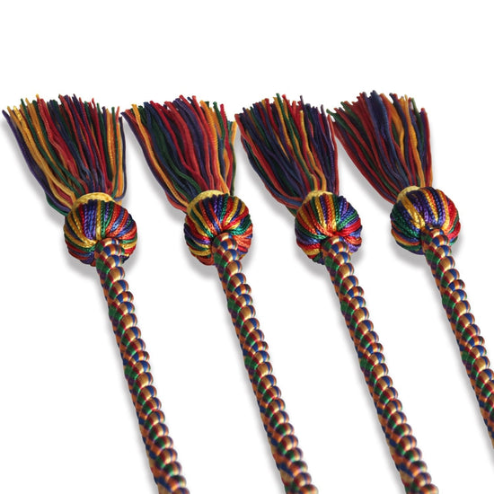 Double Graduation Honor Cord Rainbow by Wholesale Grad Supply
