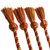 Double Graduation Honor Cord Red/Antique Gold by Wholesale Grad Supply