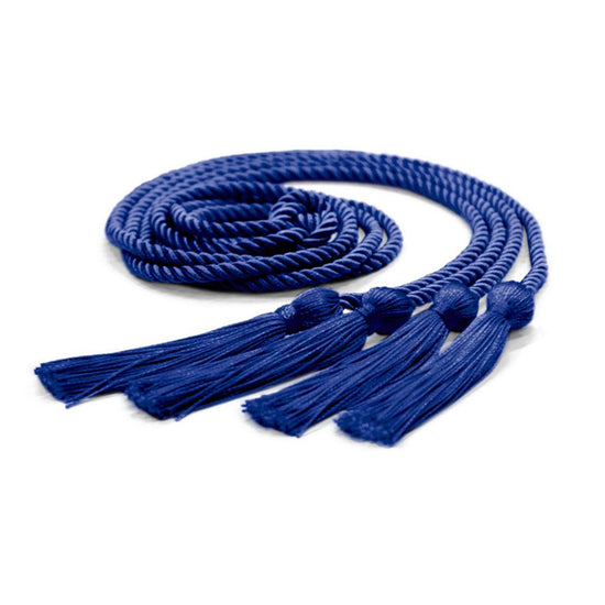 Double Graduation Honor Cord Royal Blue by Wholesale Grad Supply