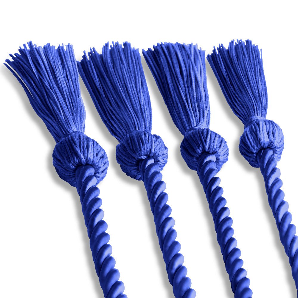 Double Graduation Honor Cord Royal Blue by Wholesale Grad Supply
