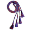Double Graduation Honor Cord Royal Blue/Purple/Red by Wholesale Grad Supply