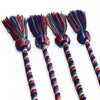 Double Graduation Honor Cord Royal Blue/Red/Silver by Wholesale Grad Supply